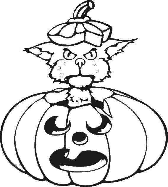 Plansa de colorat cu Halloween 97 160